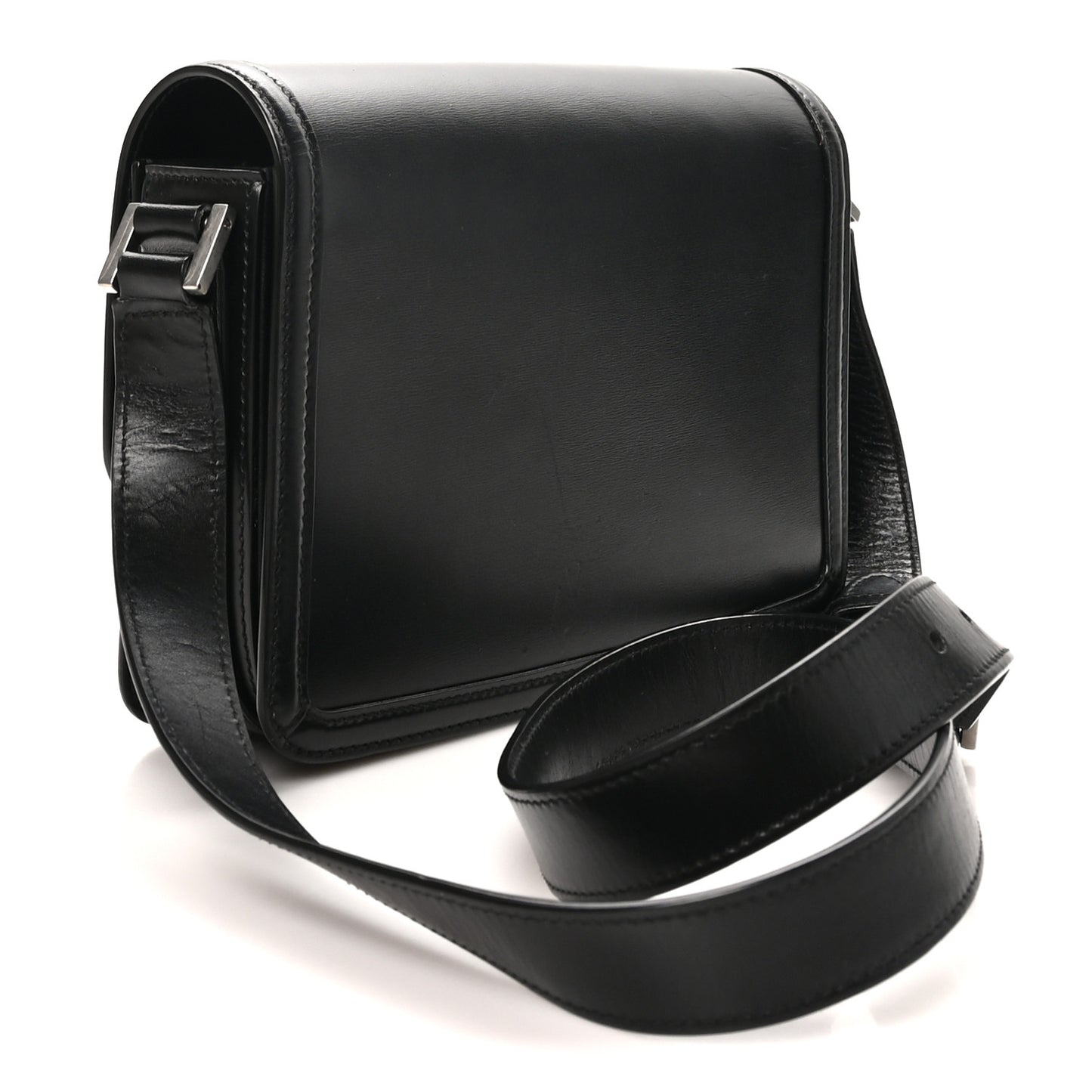 Box Calfskin Monogram Medium Solferino Satchel Black