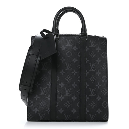 Louis Vuitton Monogram Eclipse Sac Plat Cross 1 of 8