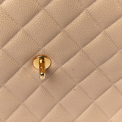 Chanel Caviar Quilted Jumbo Single Flap Beige 12 of 28