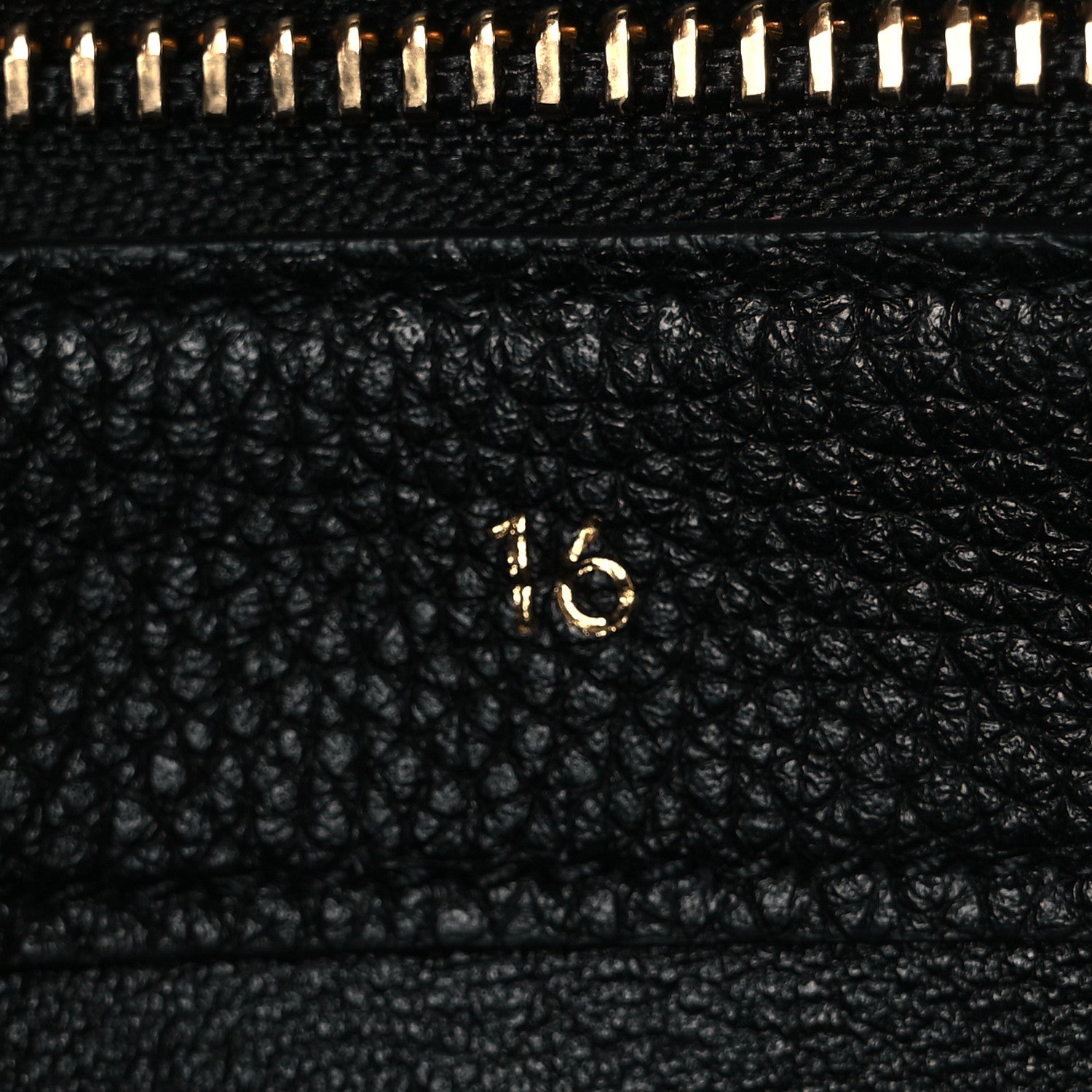 Celine Grained Calfskin Small 16 Top Handle Bag Black 7 of 10