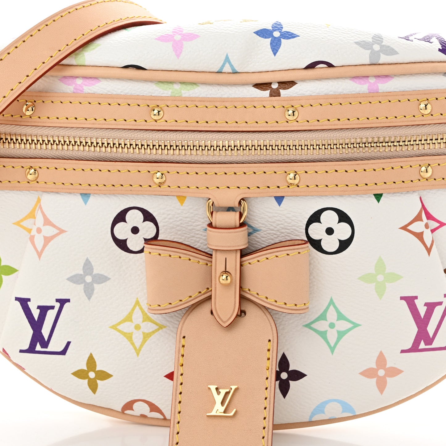 LV X TM Monogram Multicolor High Rise Bumbag White