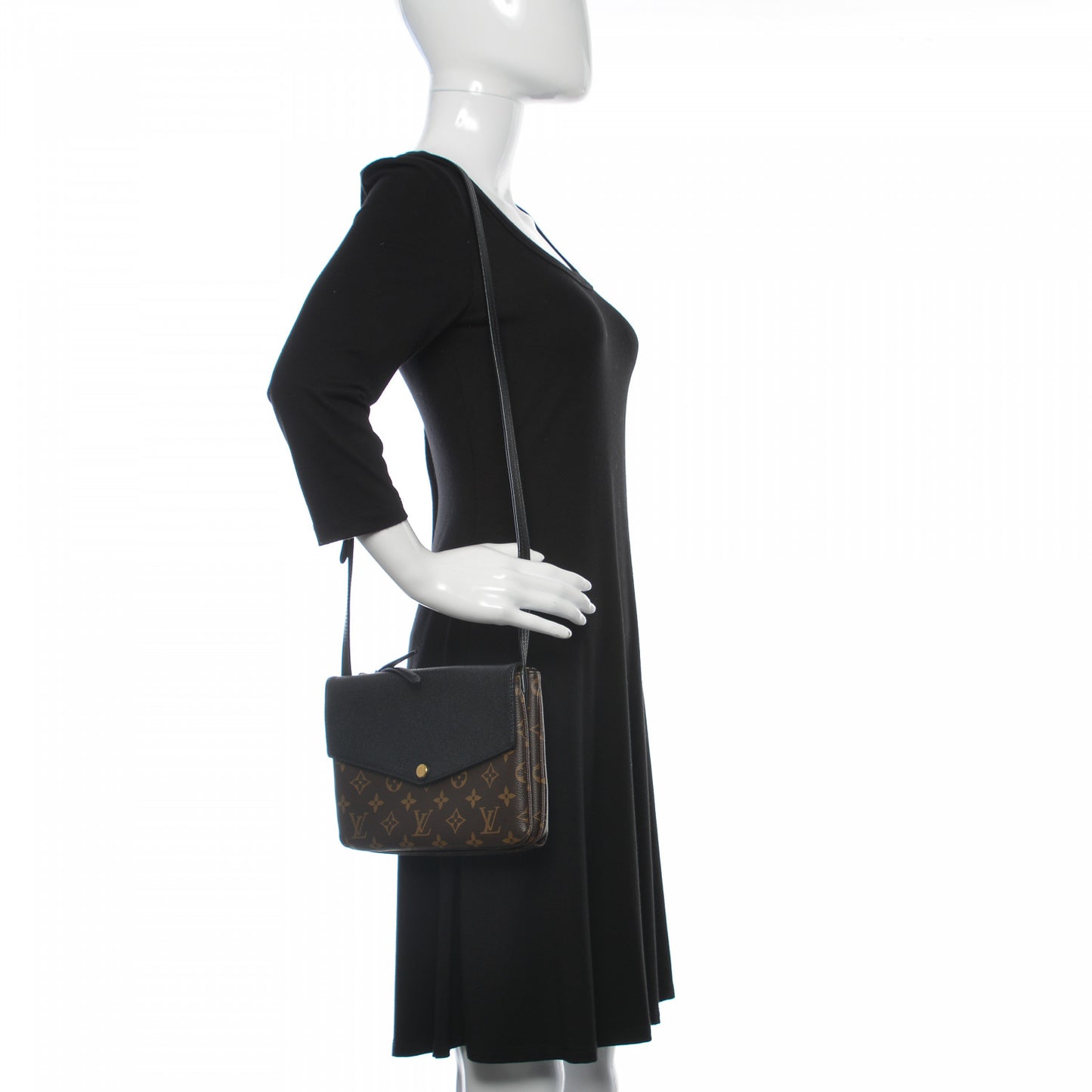 Monogram Twice Pochette Black