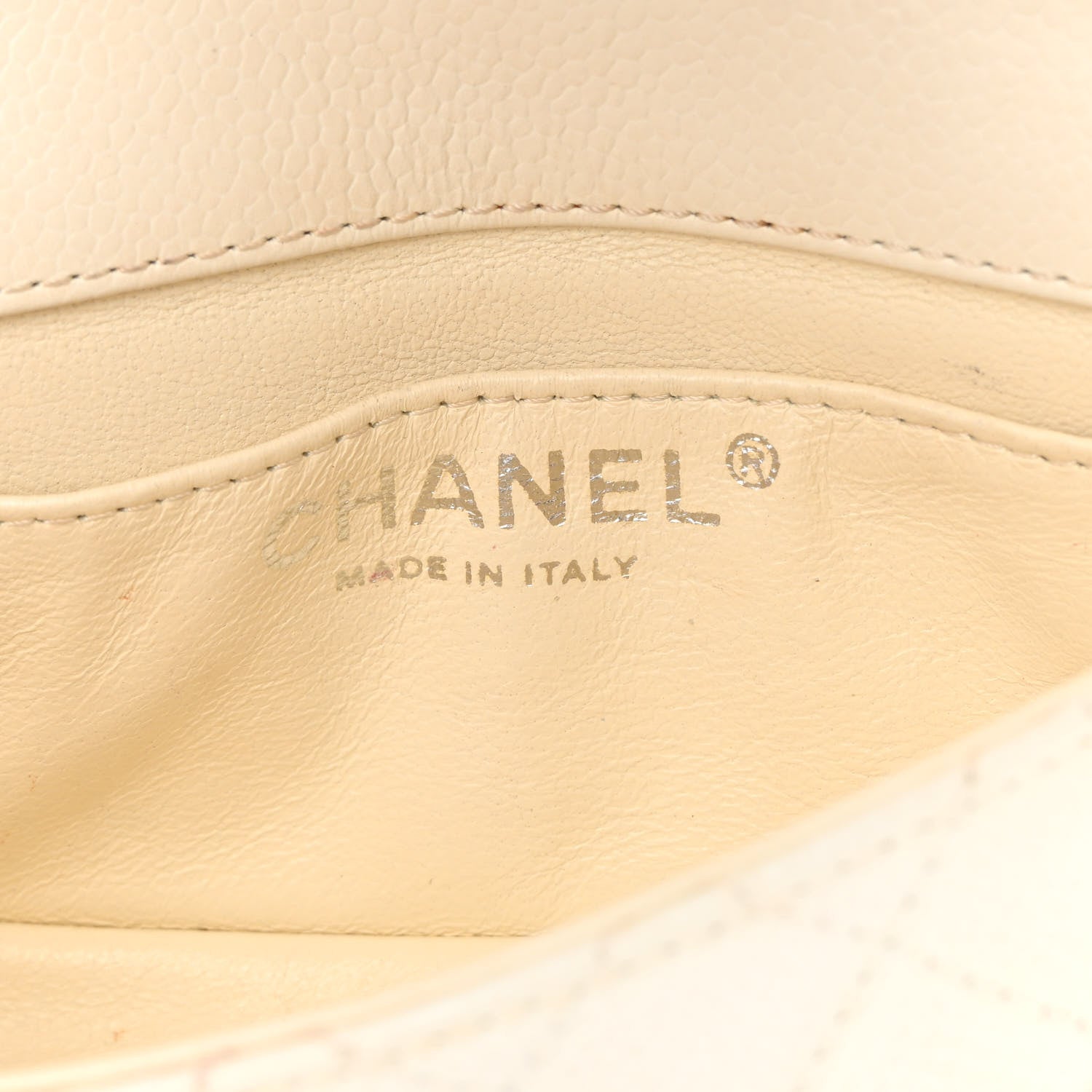 Chanel Caviar Quilted Extra Mini Flap White 6 of 15