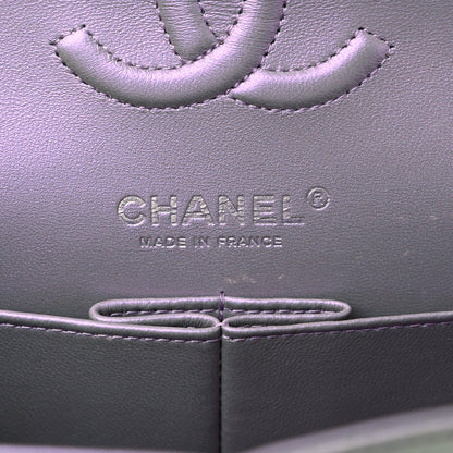 Chanel Iridescent Calfskin Quilted Small Double Flap Light Purple 6 of 13