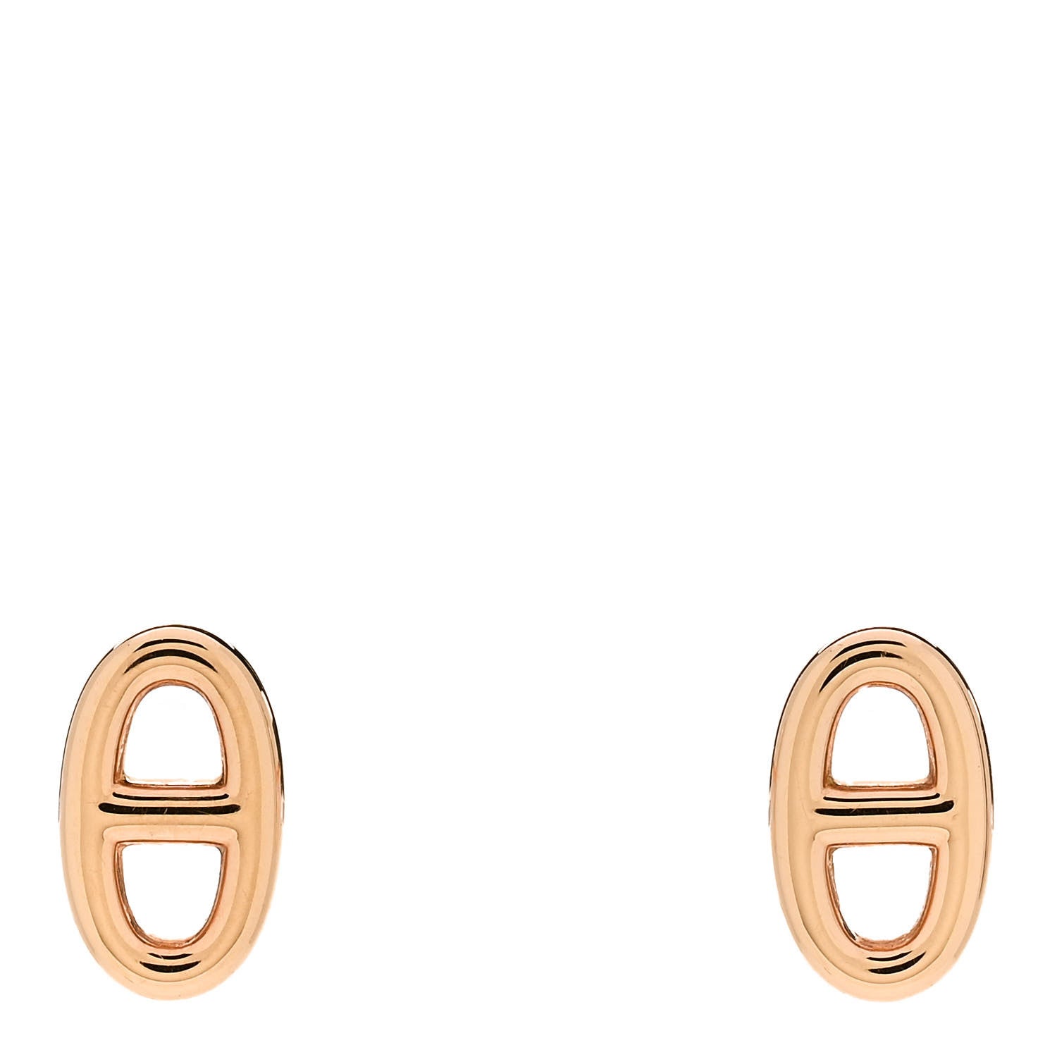 Hermes 18K Rose Gold TPM Farandole Stud Earrings 1 of 5