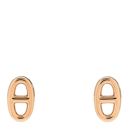 Hermes 18K Rose Gold TPM Farandole Stud Earrings 1 of 5