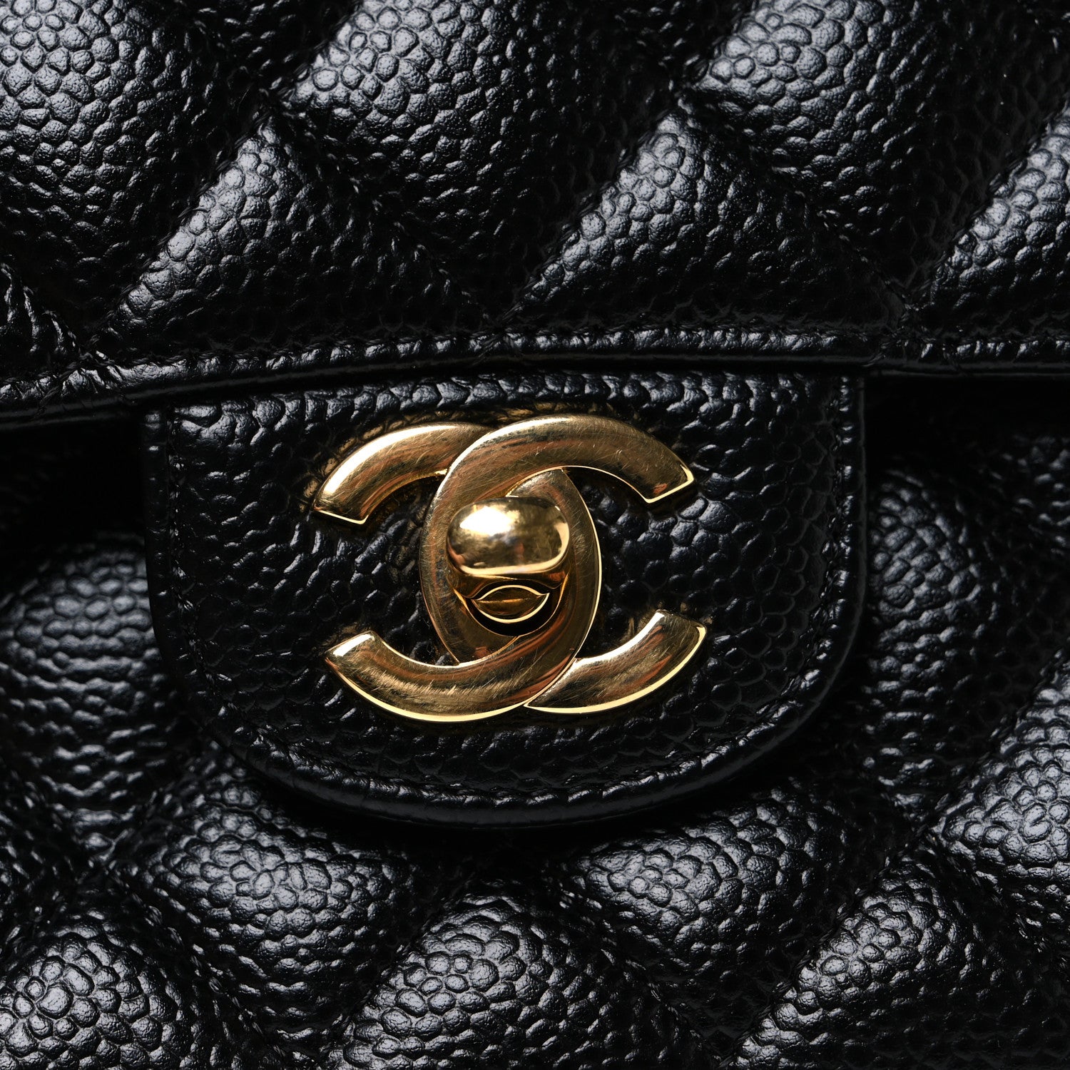 Chanel Caviar Quilted Medium Double Flap Black 11 of 11