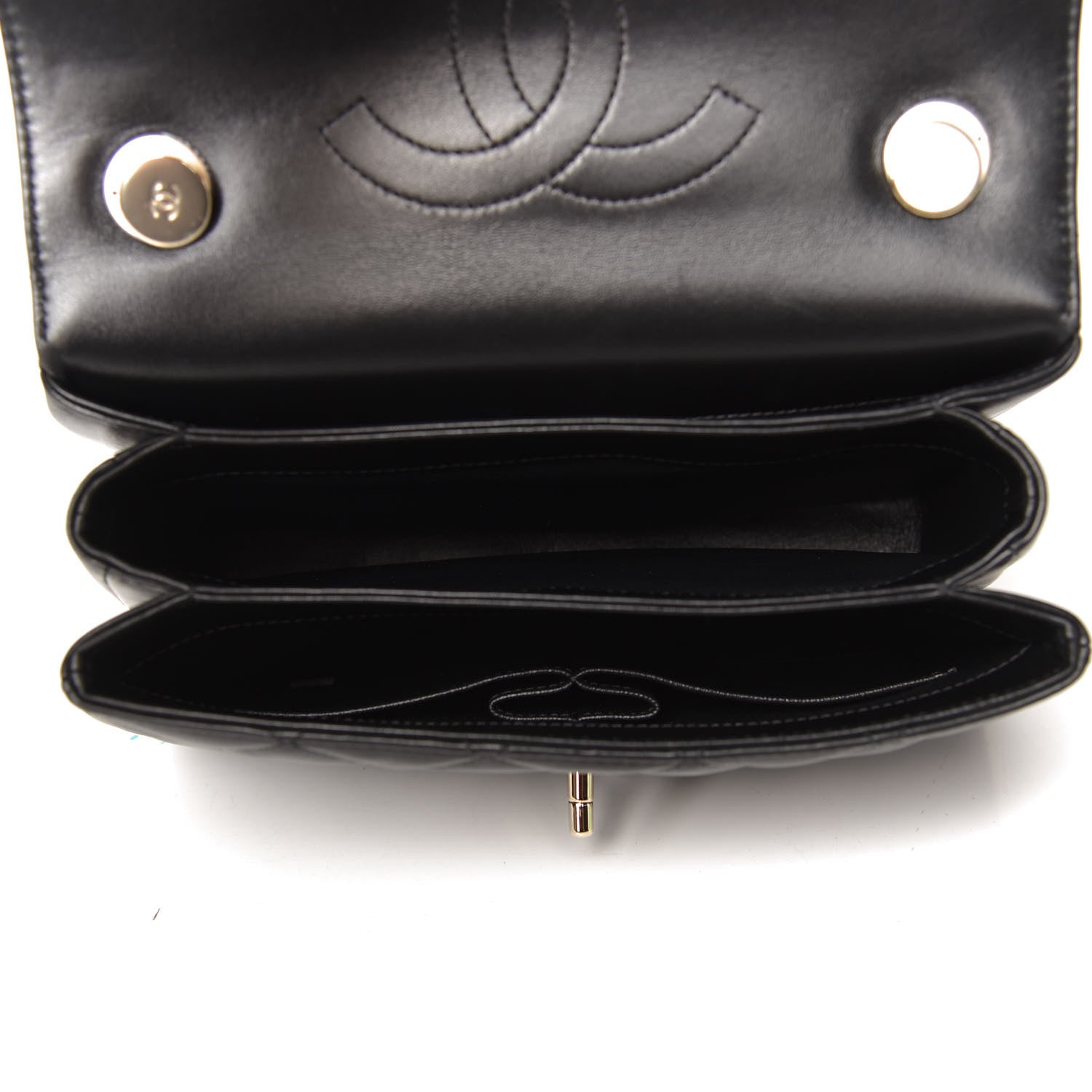 Chanel Lambskin Quilted Small Trendy CC Dual Handle Flap Bag Black 5 of 11