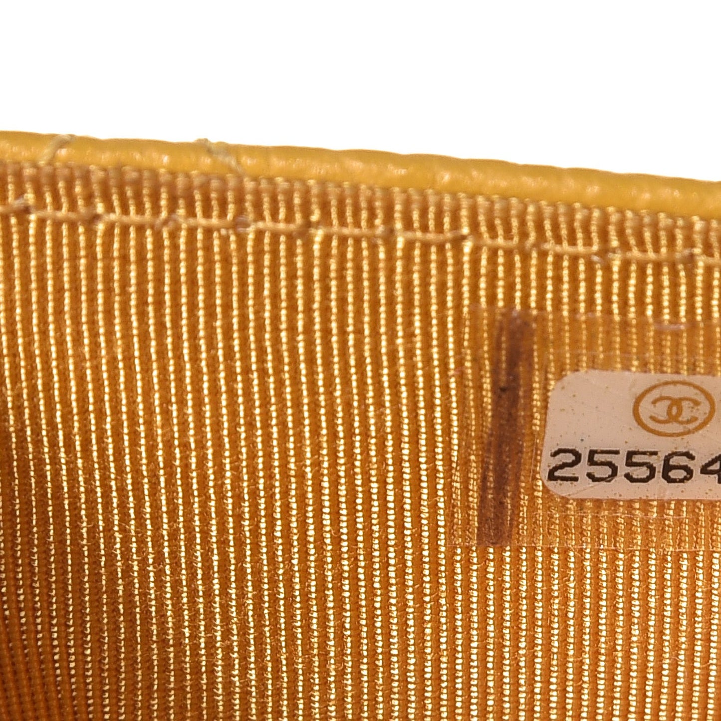 Caviar Quilted Flap Card Holder Yellow