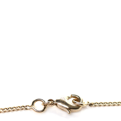 Chanel Pearl Crystal CC Pendant Necklace Light Gold 5 of 5