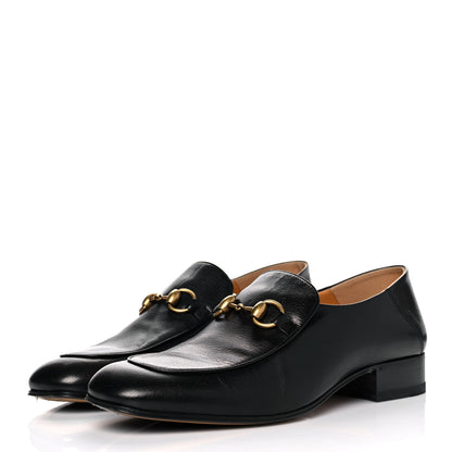 Gucci Goatskin Womens Horsebit Mid-Heel Loafers 41.5 Black 3 of 8