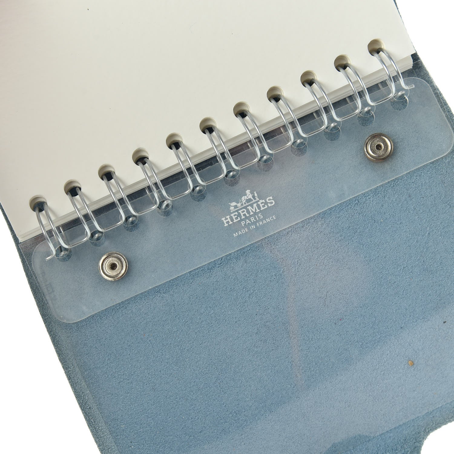 Hermes Taurillon Clemence Ulysse PM Notebook Cover Blue Jean 7 of 7