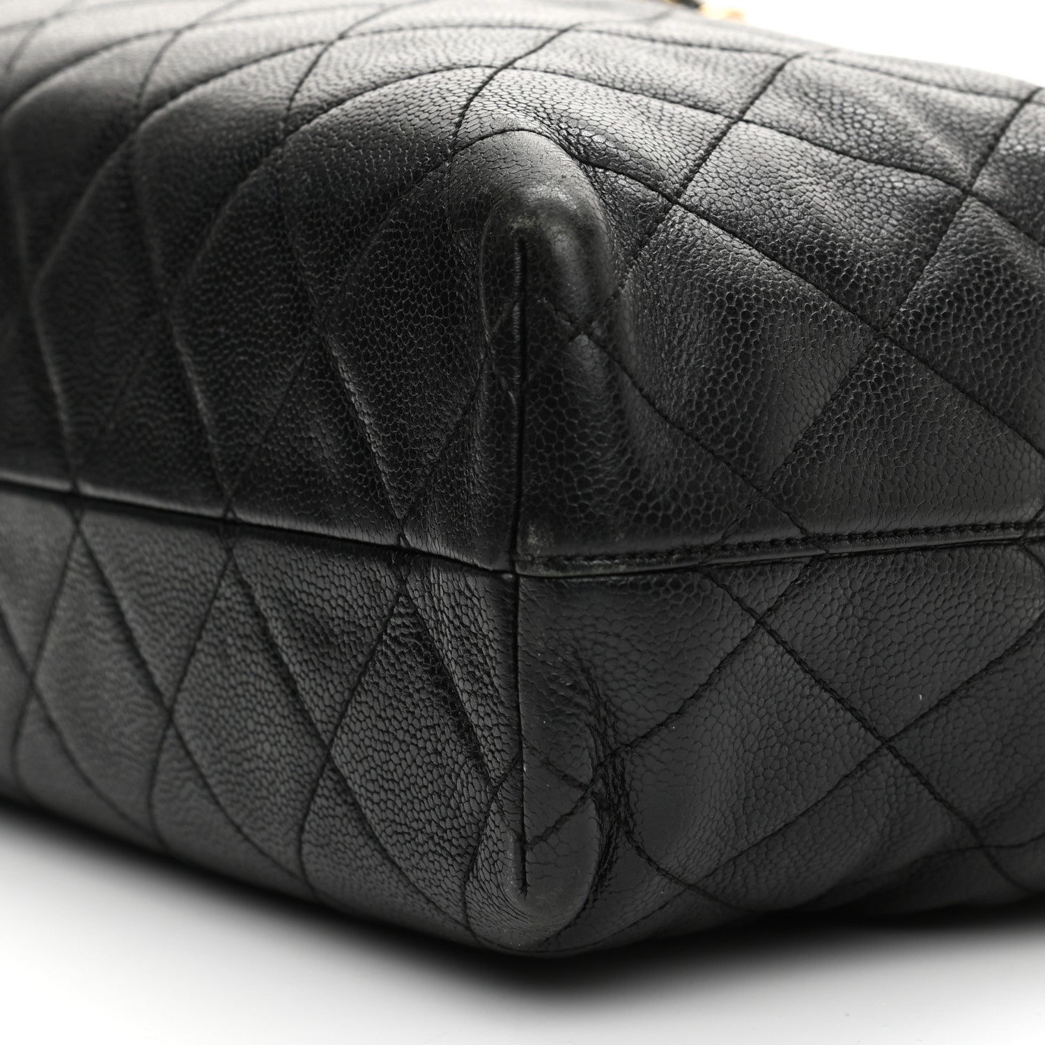 Chanel Caviar Quilted Shopping Tote Black 10 of 12