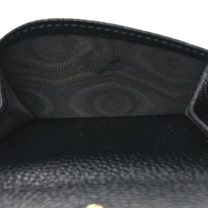 Gucci Pebbled Calfskin Soho Compact Flap Wallet Black 6 of 10