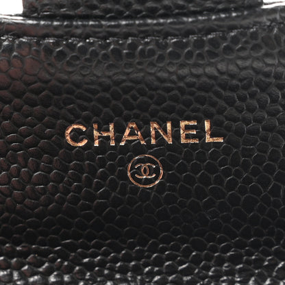Chanel Caviar Quilted Flap Card Holder Black 6 of 9