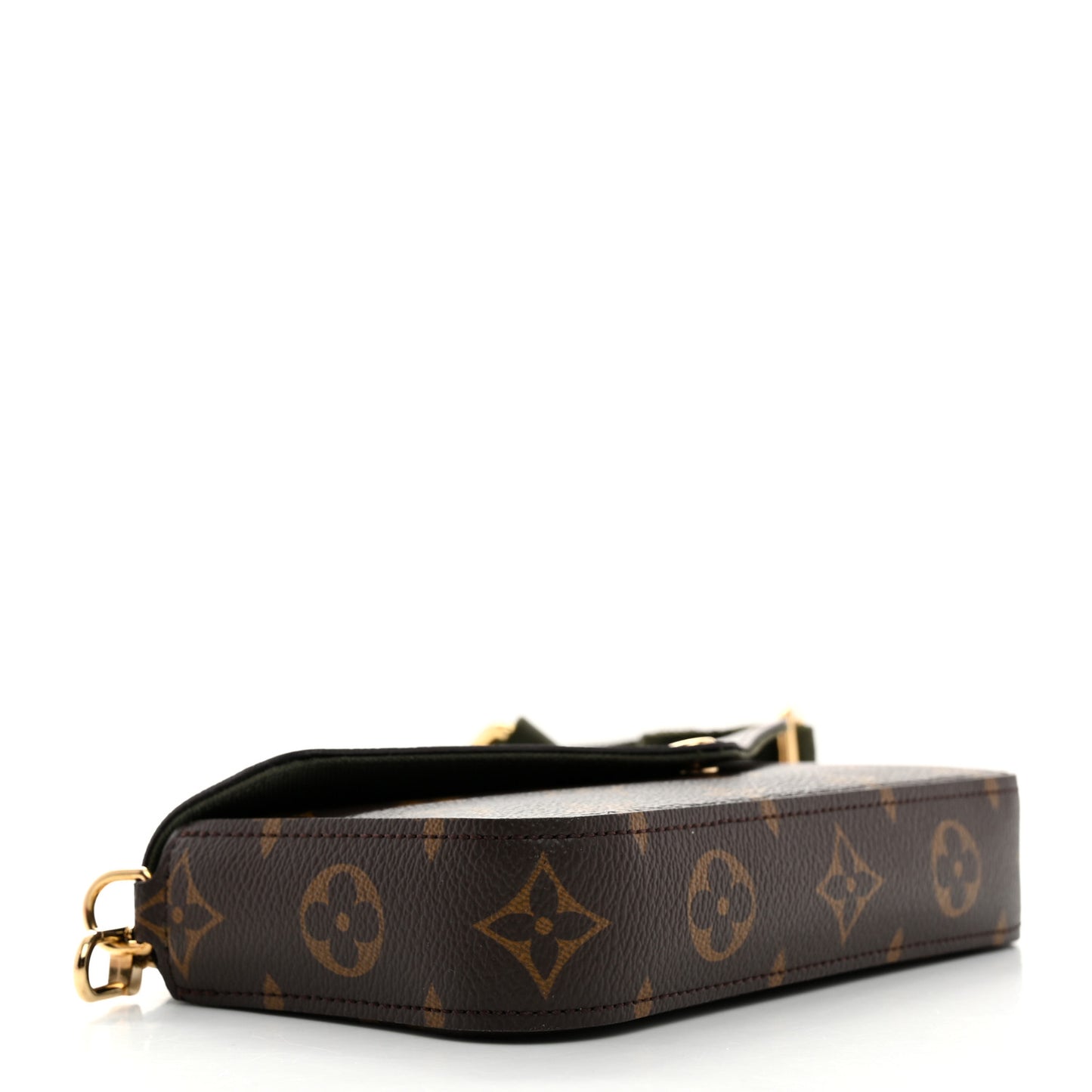 Monogram Felicie Strap & Go Kaki