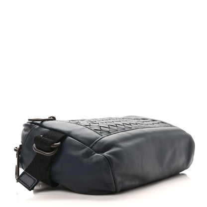 Bottega Veneta Calfskin Intrecciato Belt Bag Blue 3 of 8
