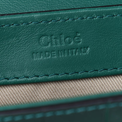 Chloe Calfskin Crocodile Embossed Mini C Double Carry Woodsy Green 6 of 8