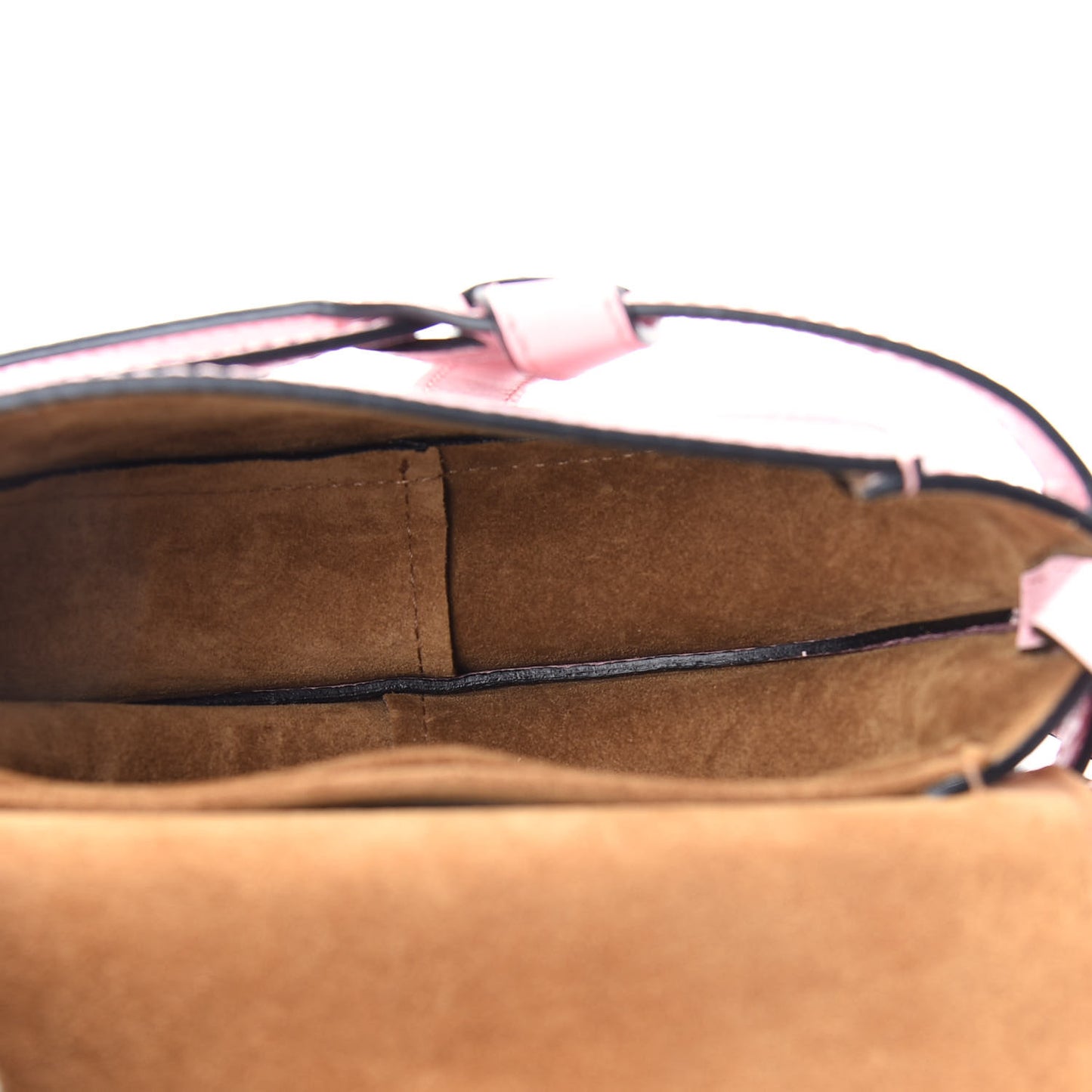 Grained Calfskin Mini Gate Crossbody Bag Pastel Pink