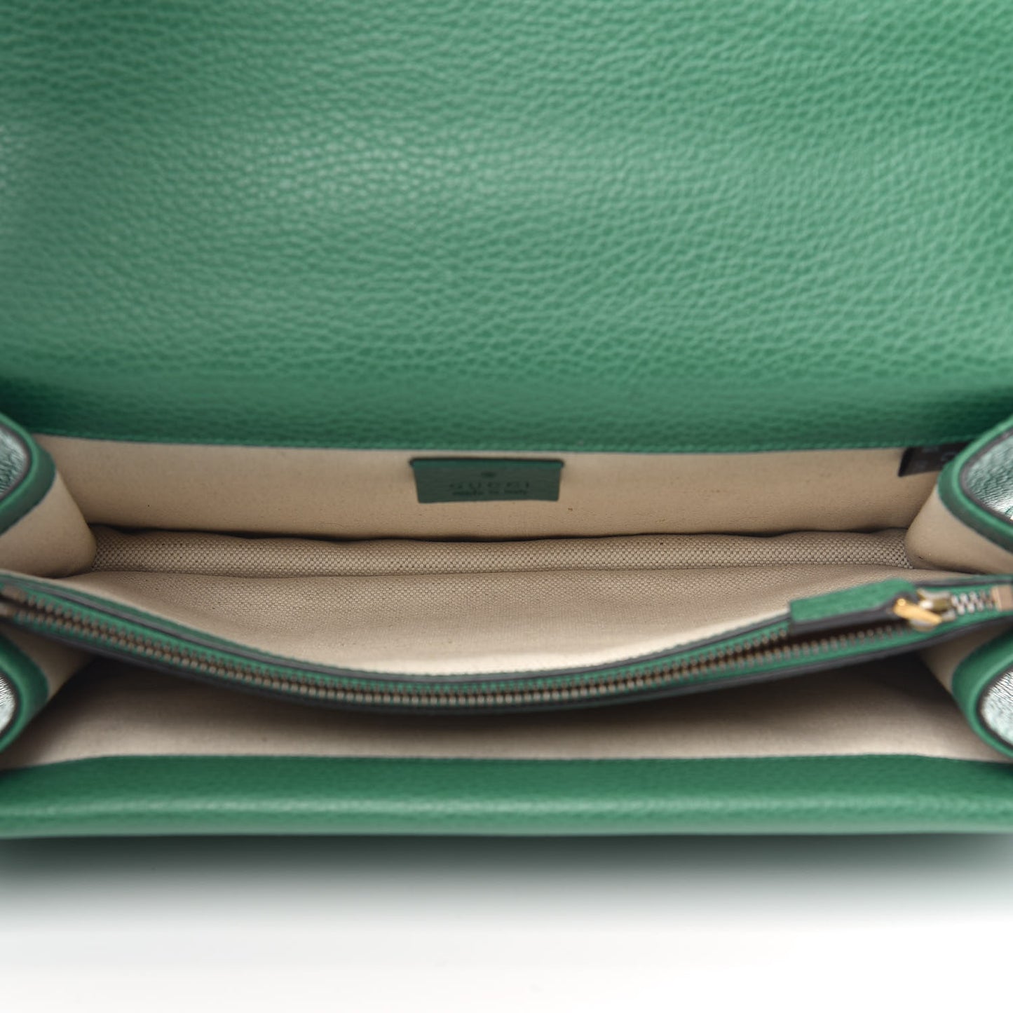 Pebbled Calfskin Small Dionysus Shoulder Bag Emerald