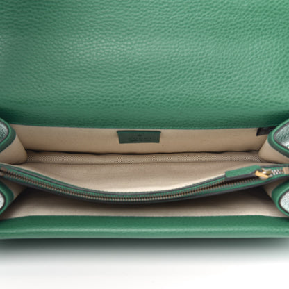 Gucci Pebbled Calfskin Small Dionysus Shoulder Bag Emerald 5 of 10