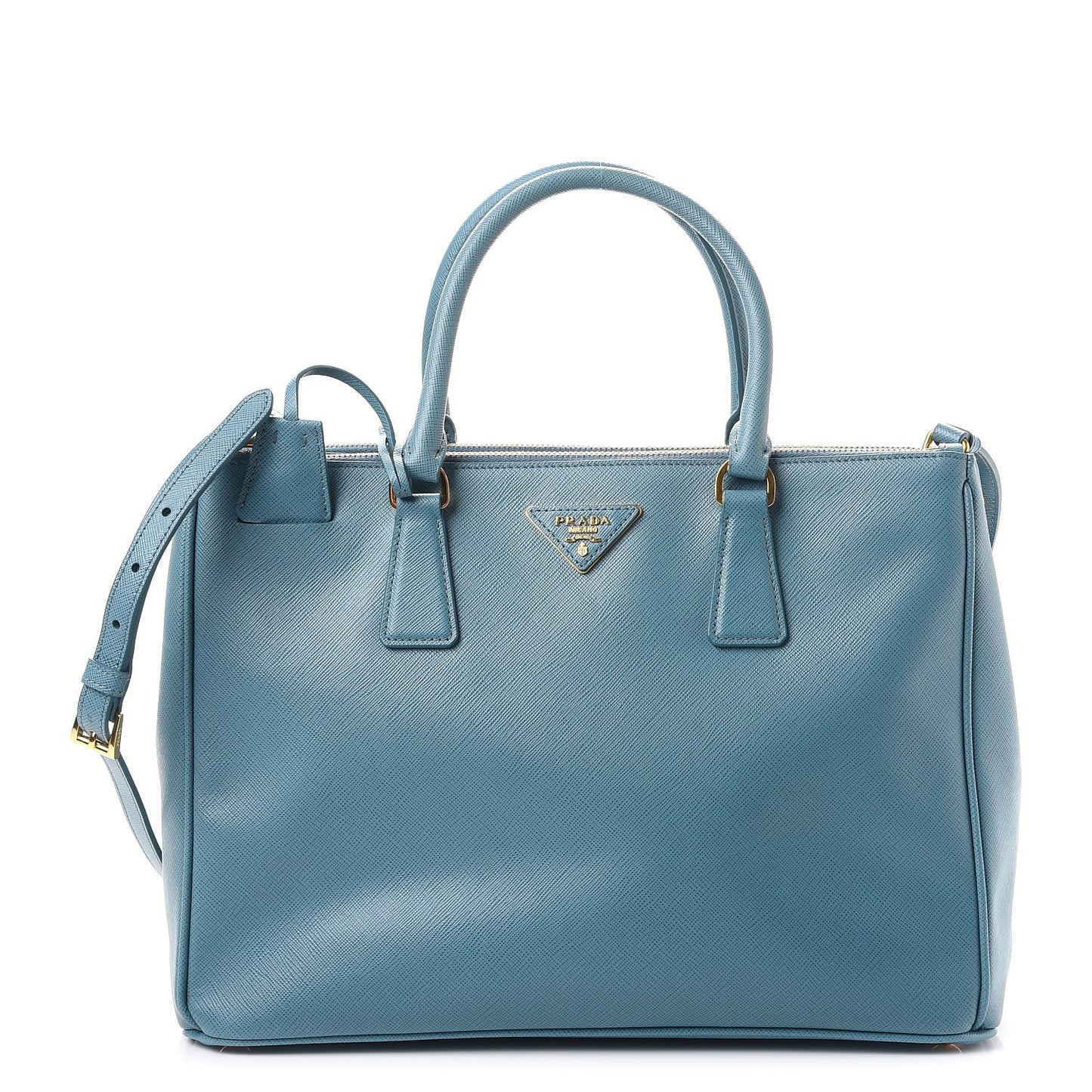 Saffiano Medium Galleria Double Zip Tote Aviazione