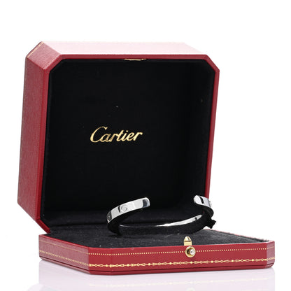 Cartier 18K White Gold LOVE Cuff Bracelet 20 4 of 4