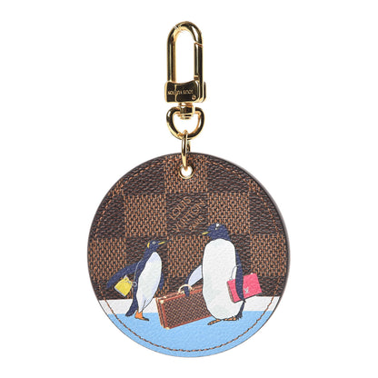 Louis Vuitton Damier Ebene Illustre Manchot Bag Charm Key Ring 1 of 4