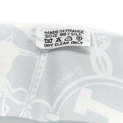 Hermes Silk Confettis D'Ex Libris Twilly Bleu 4 of 4