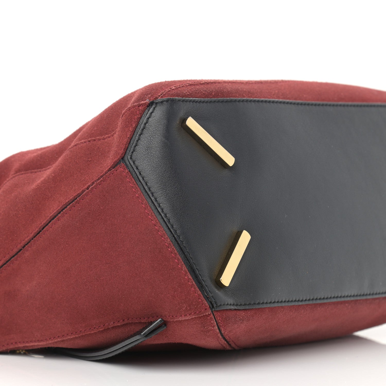Loewe Suede Medium Puzzle Bag Red 9 of 15