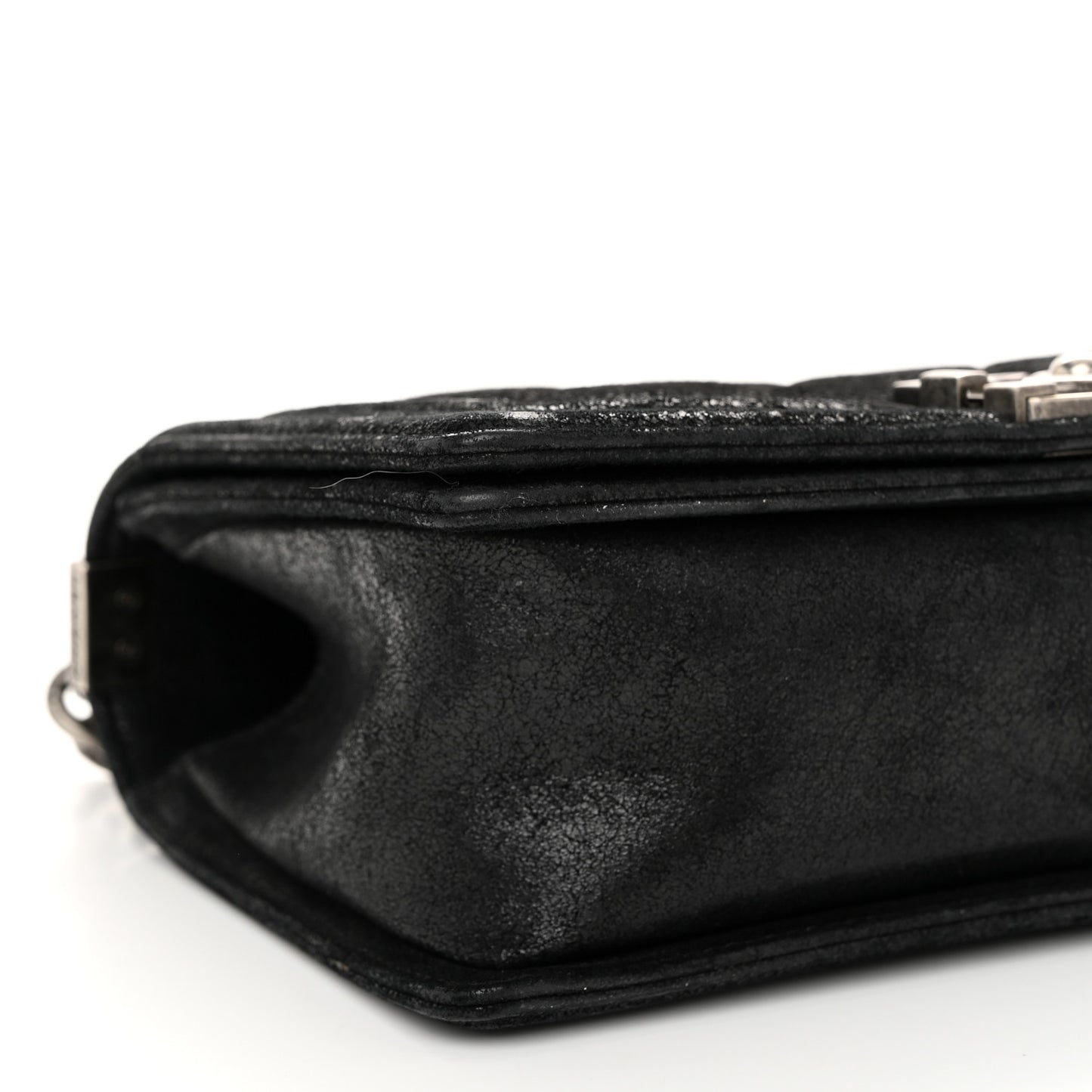 Nubuck Chesterfield Quilted Medium Celtic Boy Flap Black Black