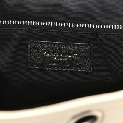 Saint Laurent Vintage Lambskin Chevron Monogram Large Nolita Crema Soft 5 of 15