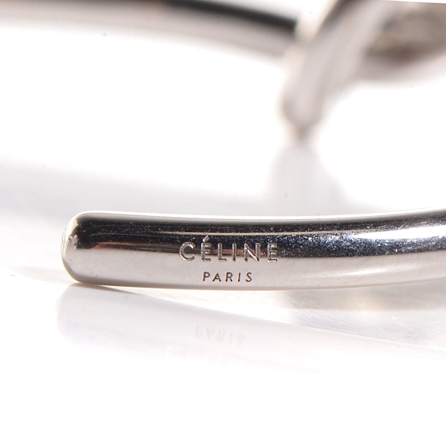 Celine Extra Thin Knot Medium Bracelet Silver 4 of 4