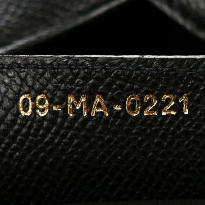 Christian Dior Grained Calfskin Saddle Bag Black 7 of 13