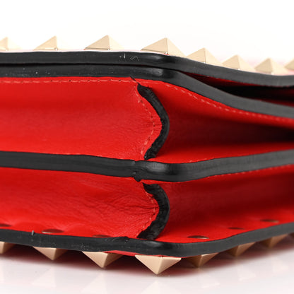 Valentino Garavani Vitello Rockstud Wallet On Chain Rouge Pur 11 of 11