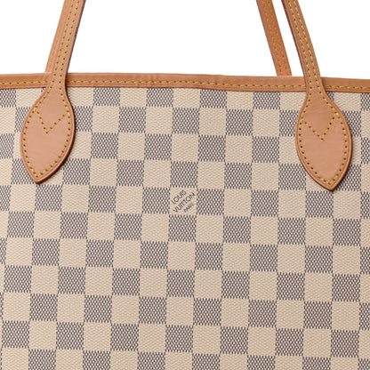 Louis Vuitton Damier Azur Neo Neverfull MM Rose Ballerine 8 of 10