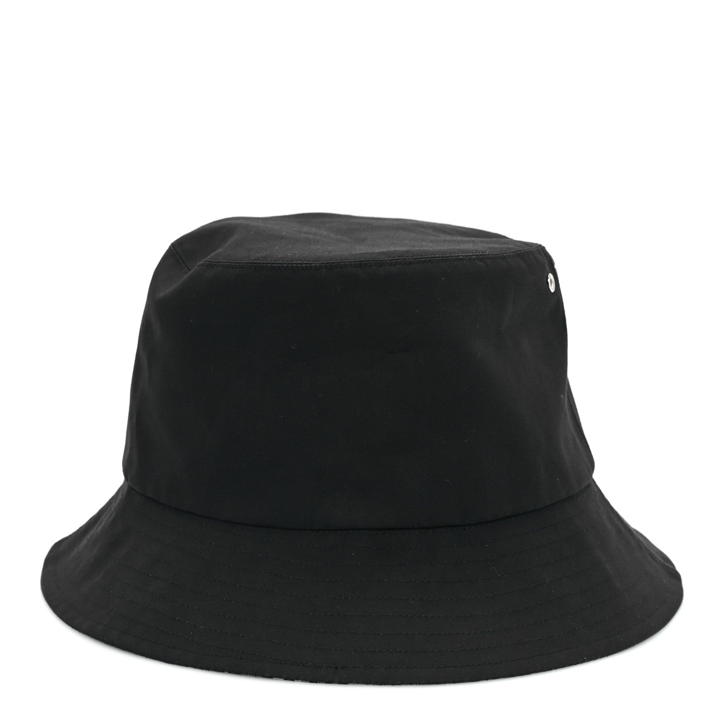 Christian Dior Polyester Cotton Oblique Teddy-D Brim Bucket Hat 57 Black 5 of 8
