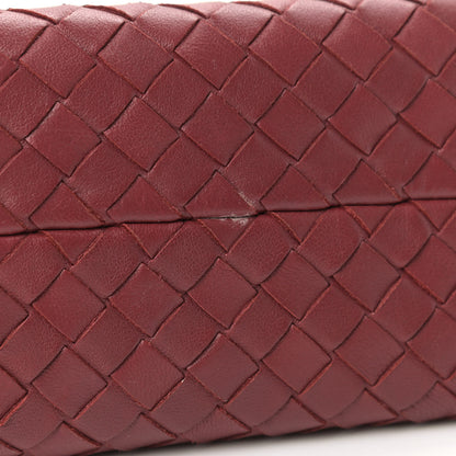 Bottega Veneta Nappa Intrecciato Shoulder Bag Dark Red 10 of 11
