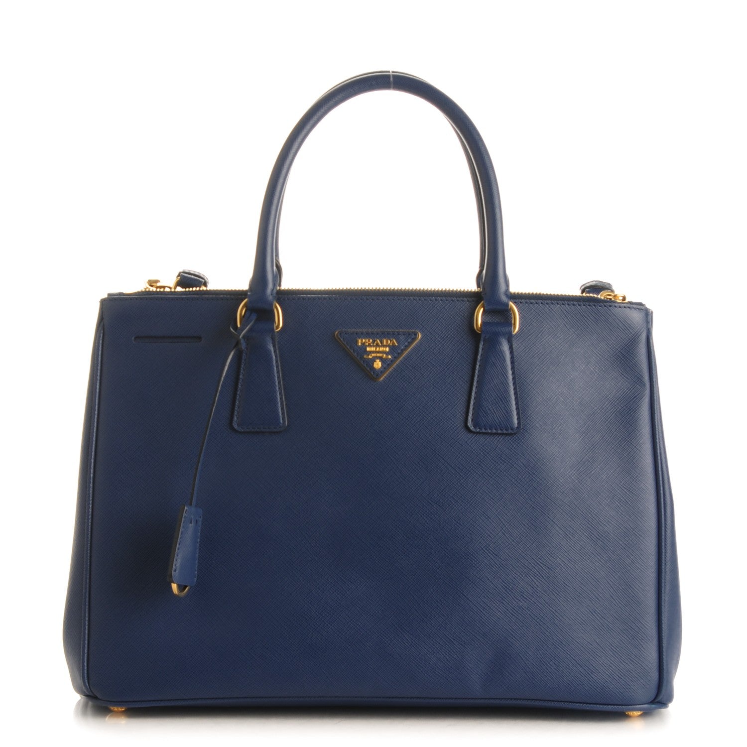 Prada Saffiano Medium Galleria Double Zip Tote Bluette 1 of 9