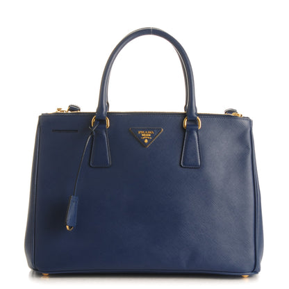 Prada Saffiano Medium Galleria Double Zip Tote Bluette 1 of 9