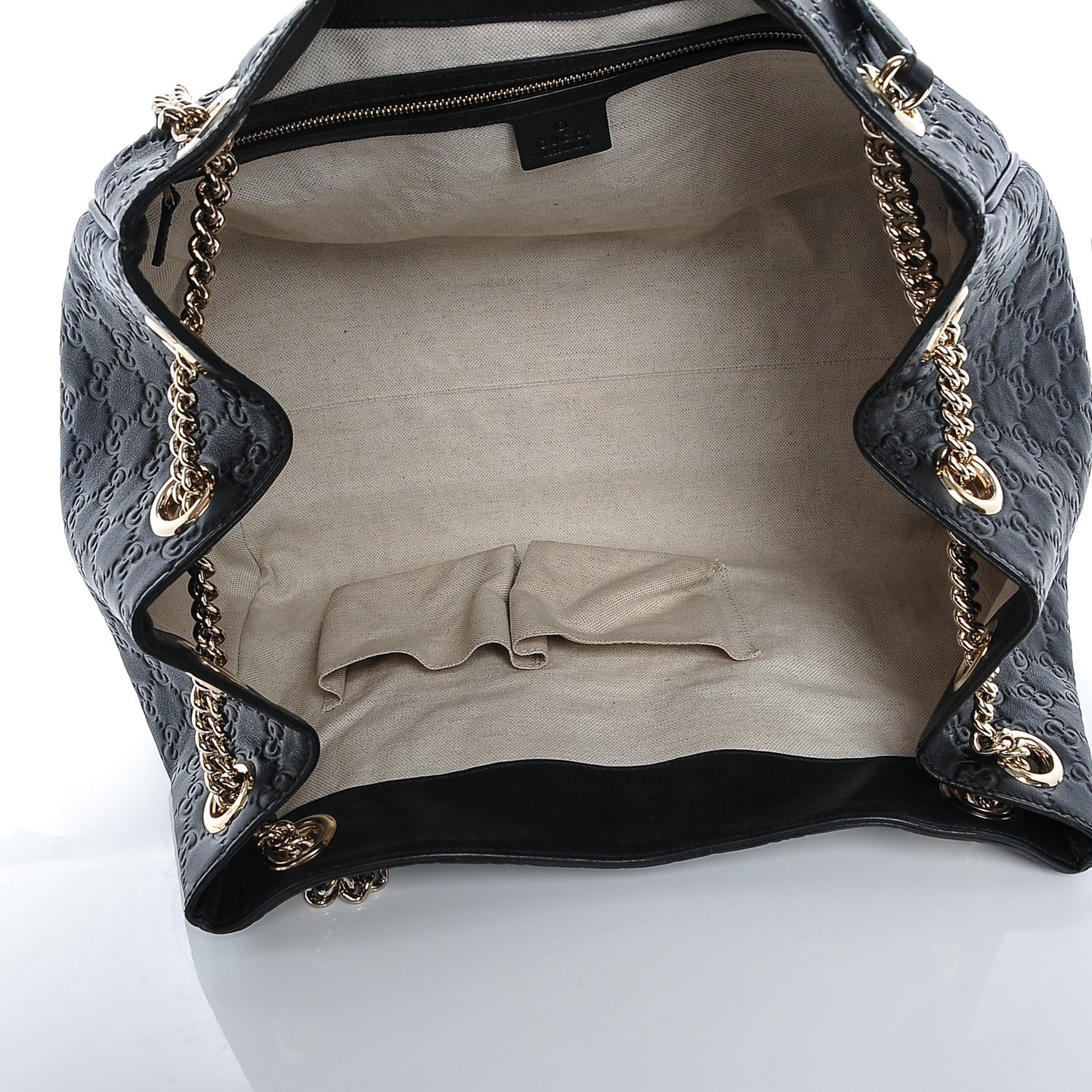 Guccissima Medium Emily Shoulder Bag Black