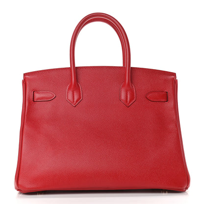 Hermes Epsom Birkin 30 Rouge Casaque 4 of 36