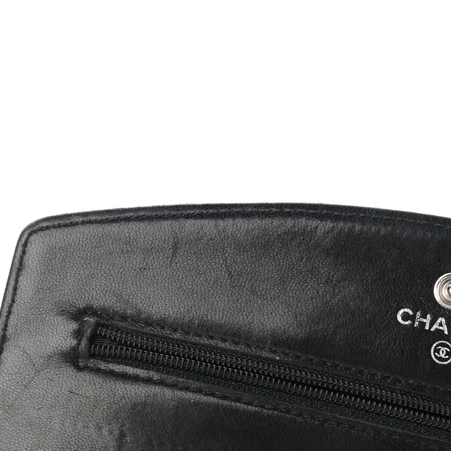 Chanel Caviar Timeless CC Wallet On Chain WOC Black 11 of 12