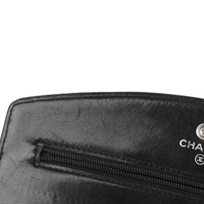 Chanel Caviar Timeless CC Wallet On Chain WOC Black 11 of 12