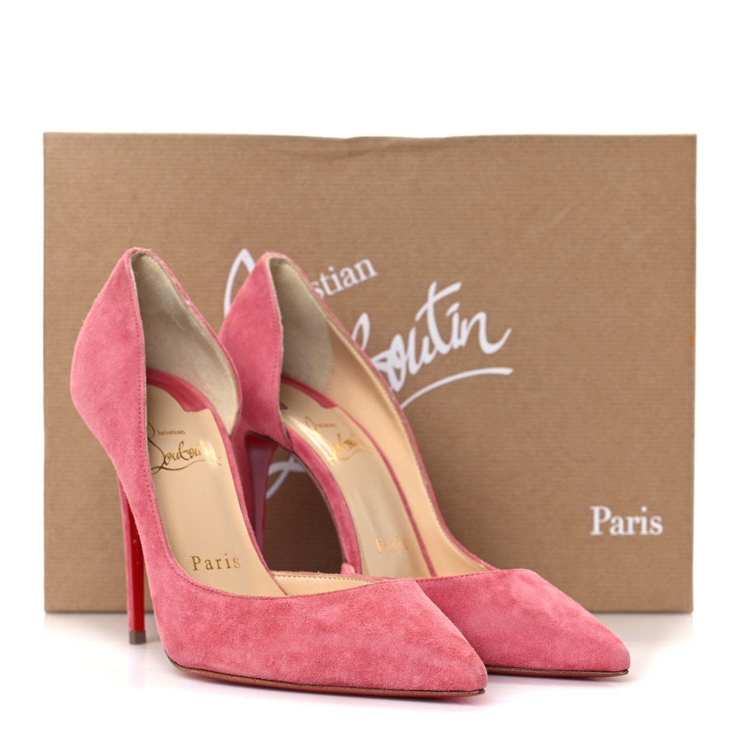 Christian Louboutin Veau Velour Iriza 100 Pumps 34 Milady 9 of 9