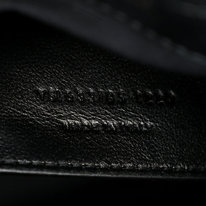 Saint Laurent Crinkled Calfskin Matelasse Monogram Baby Niki Chain Satchel Black 7 of 10