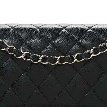 Chanel Caviar Quilted Medium Double Flap Black 8 of 10