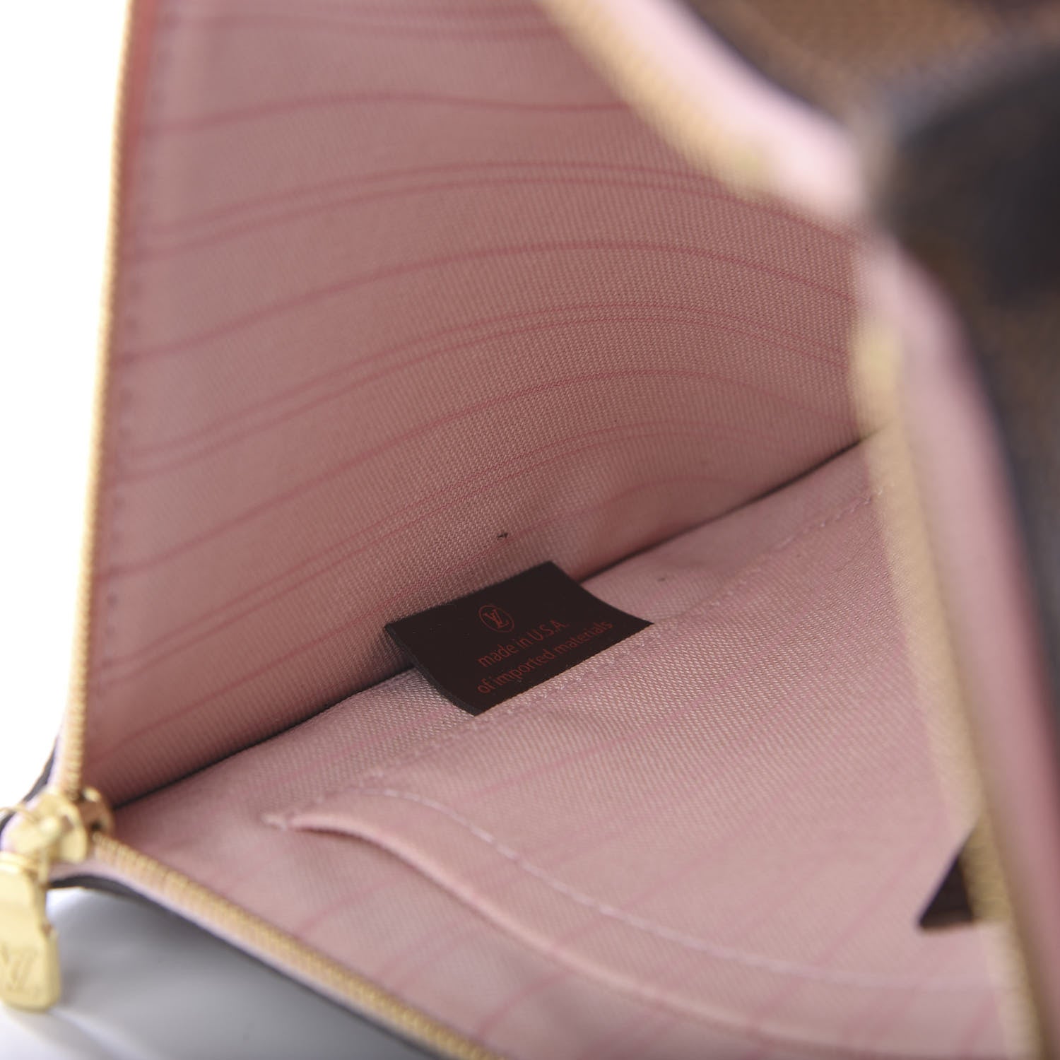 Louis Vuitton Damier Ebene Neverfull MM GM Pochette Rose Ballerine 6 of 8