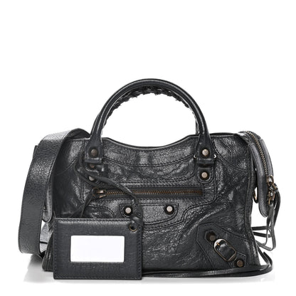 Balenciaga Agneau Classic Hardware Mini City Anthracite 1 of 12