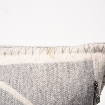 Chanel Merino Wool Cashmere CC Pillow Grey Off White 5 of 5